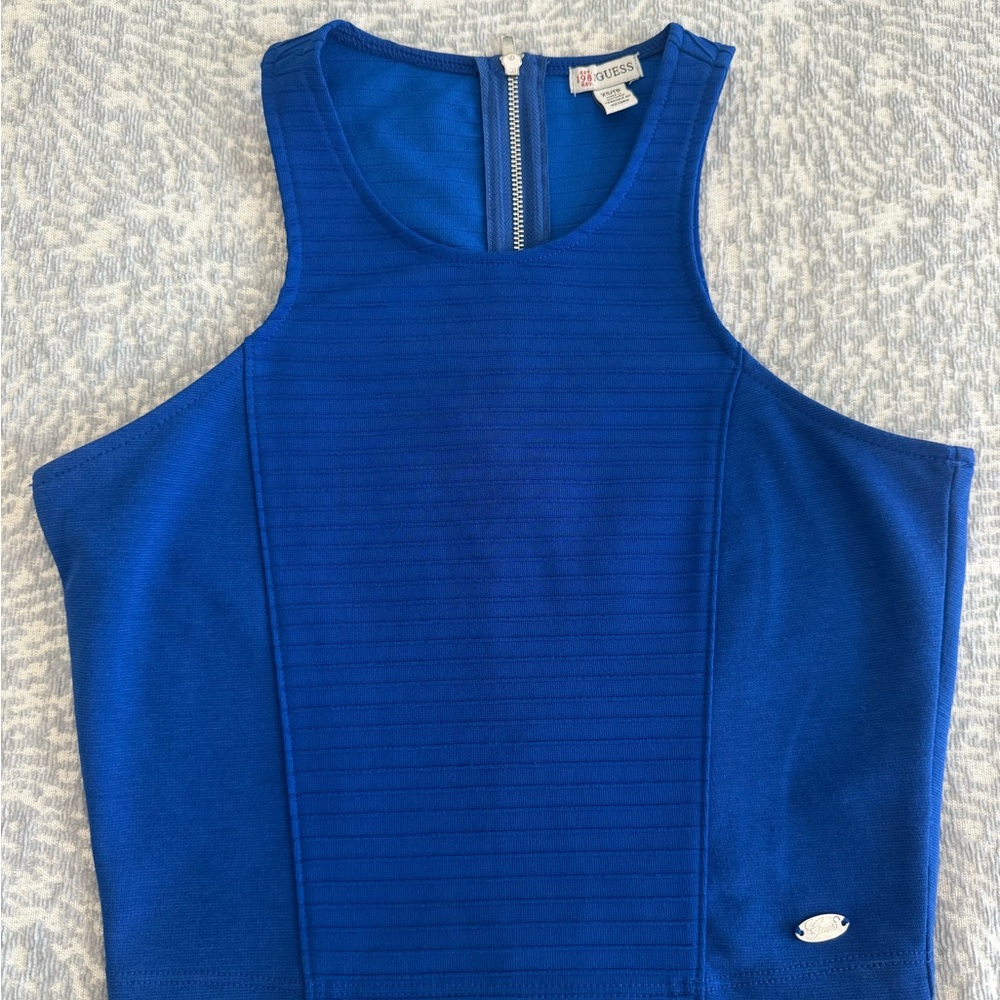 Guess Royal Blue Ribbed Top